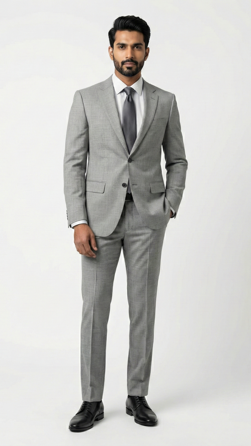 The Sterling Grey Modern Fit Suit - Image 3