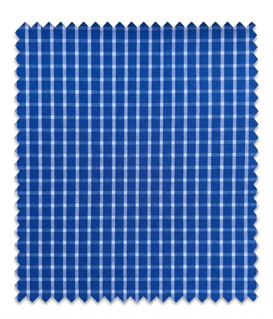 Manhattan Fabriano MF1221 - Blue Checks Shirt - Image 3