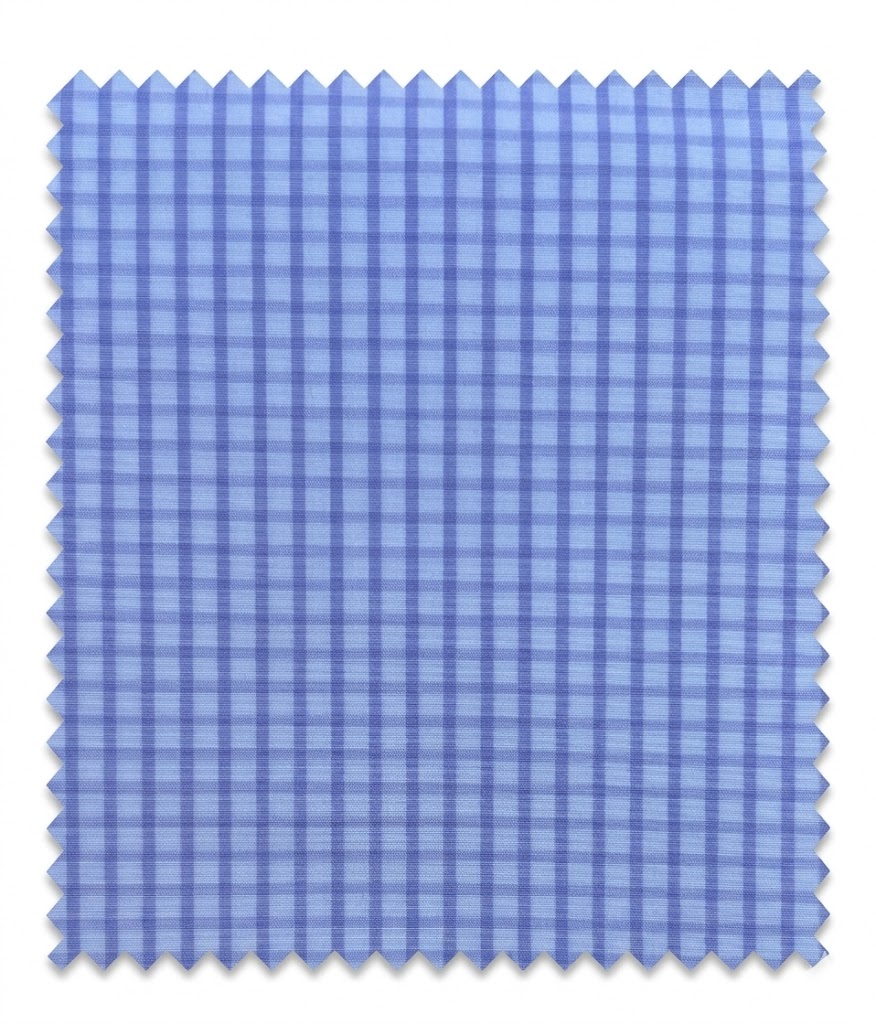 Manhattan Fabriano MF1202 - Skyblue Checks Shirt - Image 3