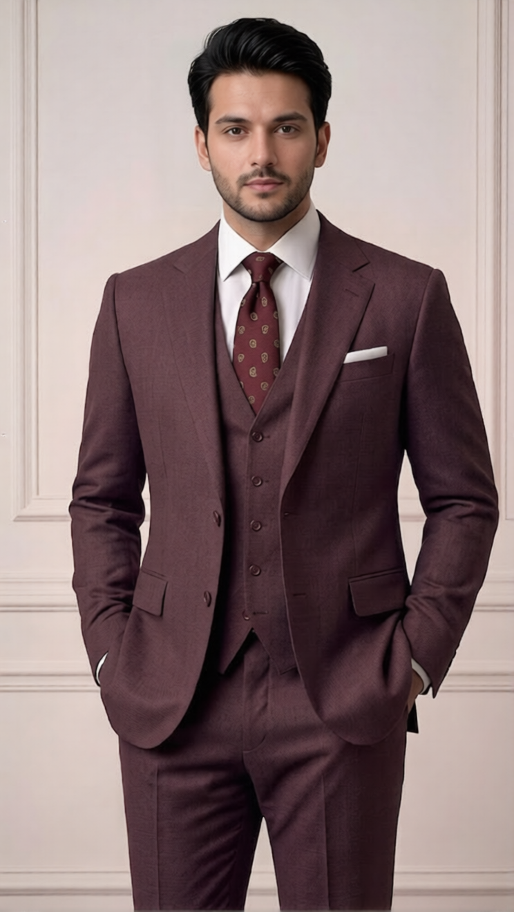 MONTLINO P5024 - Wine Solid Three Piece - Image 2