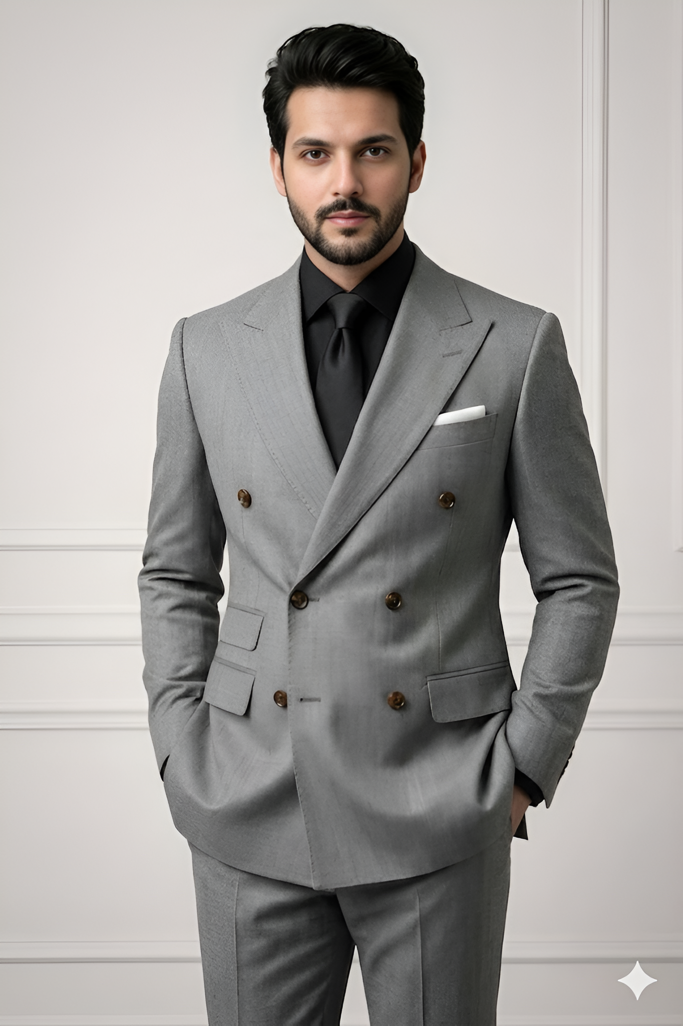MONTLINO P5017 - The Grey Two Piece - Image 2